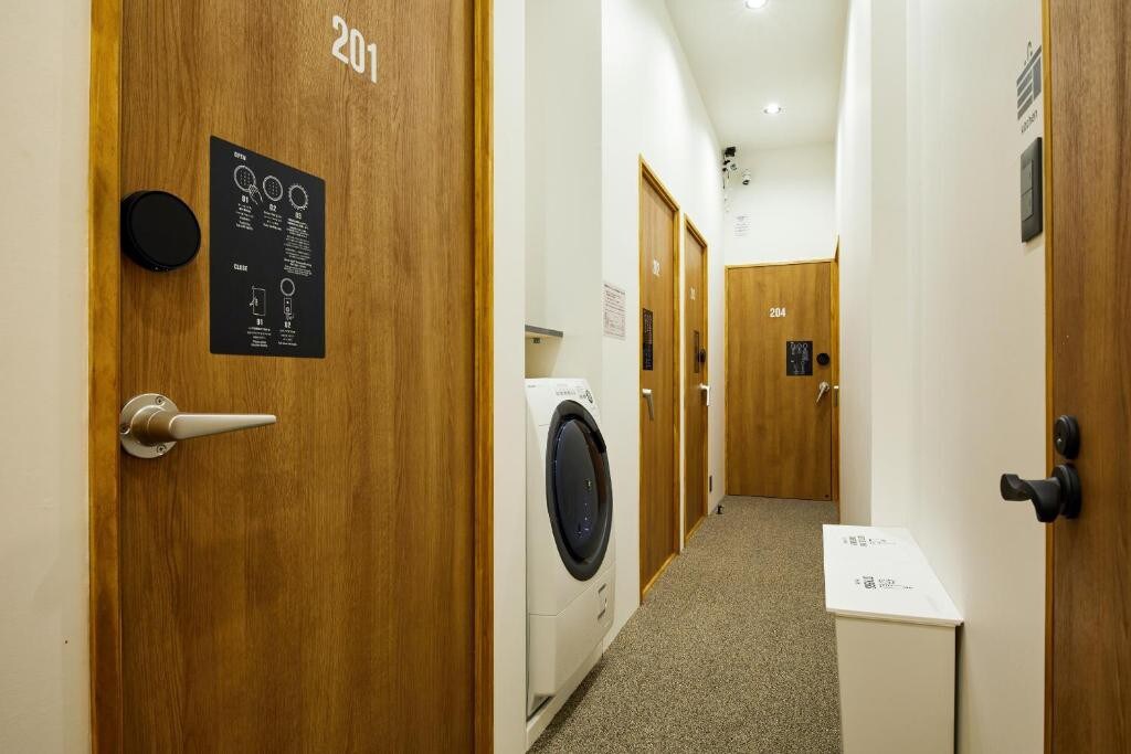 [高级单间公寓] 7人房间/私人厨房！公共区域有洗衣机和烘干机！Boutique Hotel_I2