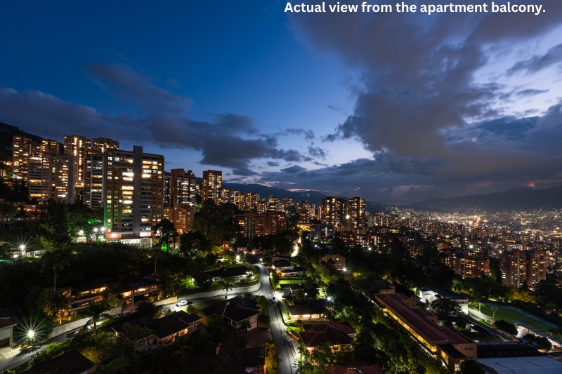 Stunning views from 25th-floor condo! El Poblado!