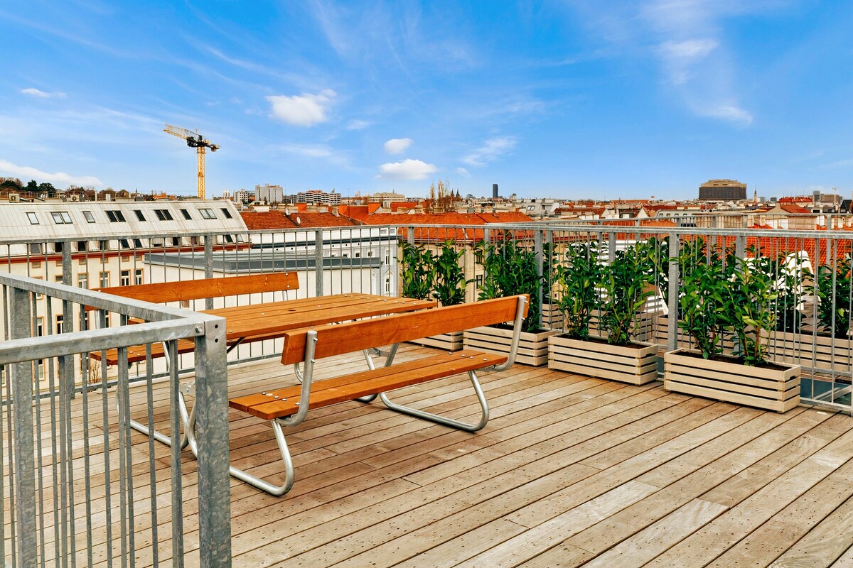 可欣赏城市景观的LUXE维也纳公寓|屋顶露台
