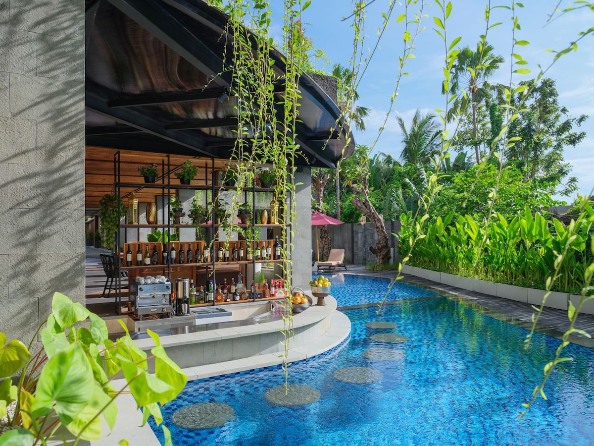 巴厘岛水明漾1间卧室小型泳池阁楼