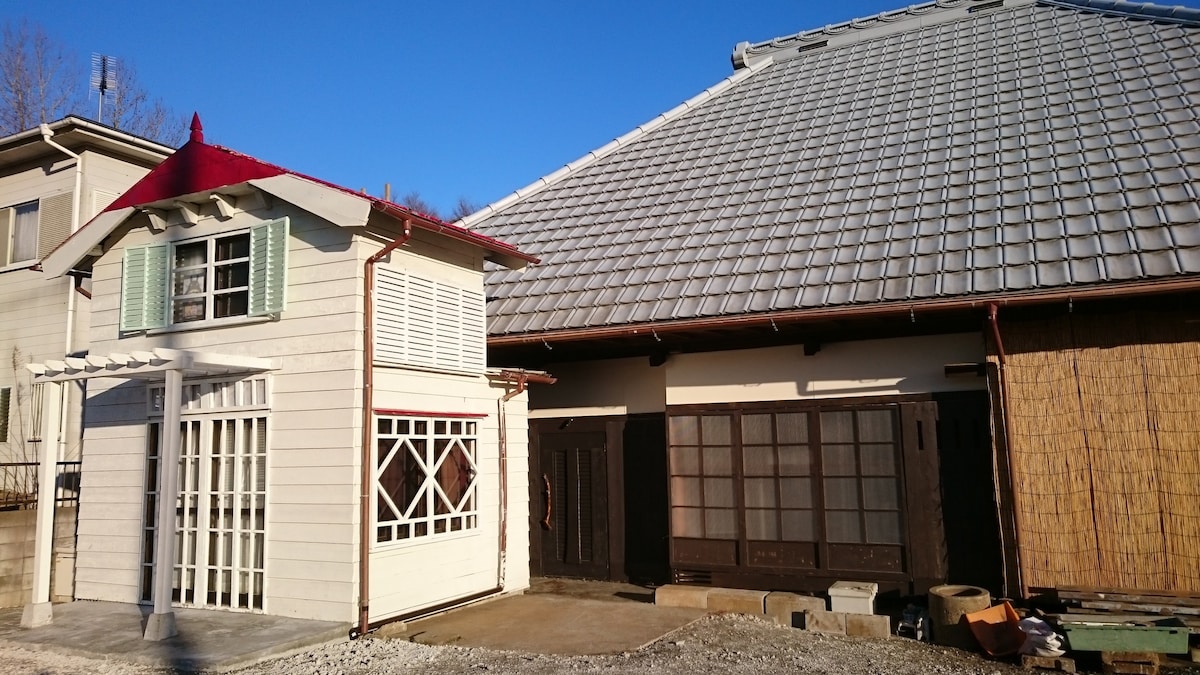 距离成田机场约10分钟车程。乡村的Totoro风格房屋（日式客房）。