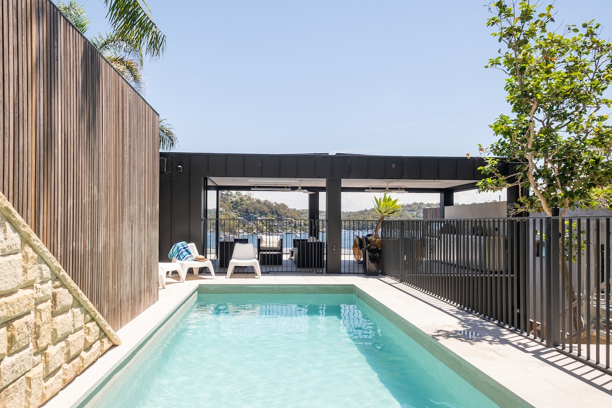 New Water front Pool House on Sydney Harbour.