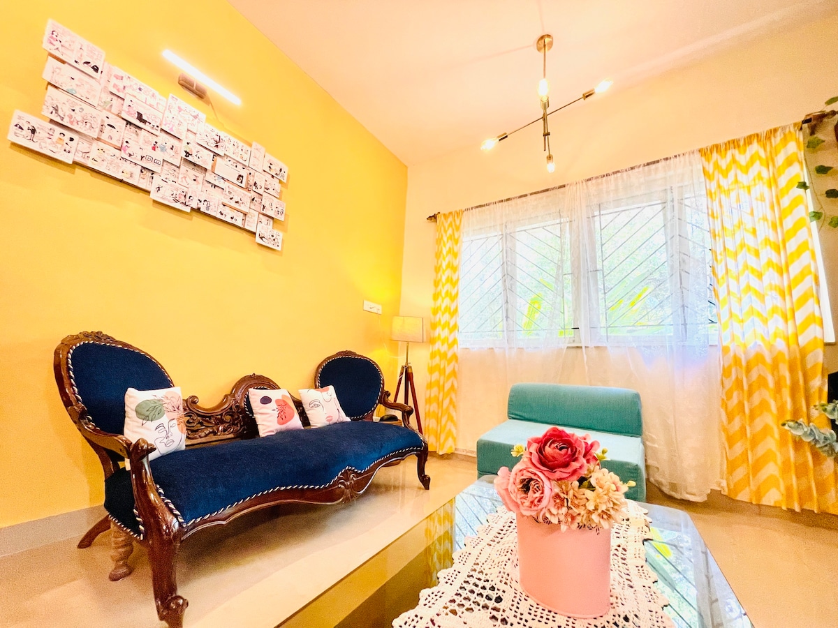 Aesthetic1BHK Studio|Hispeed wifiI5mins beach|pool