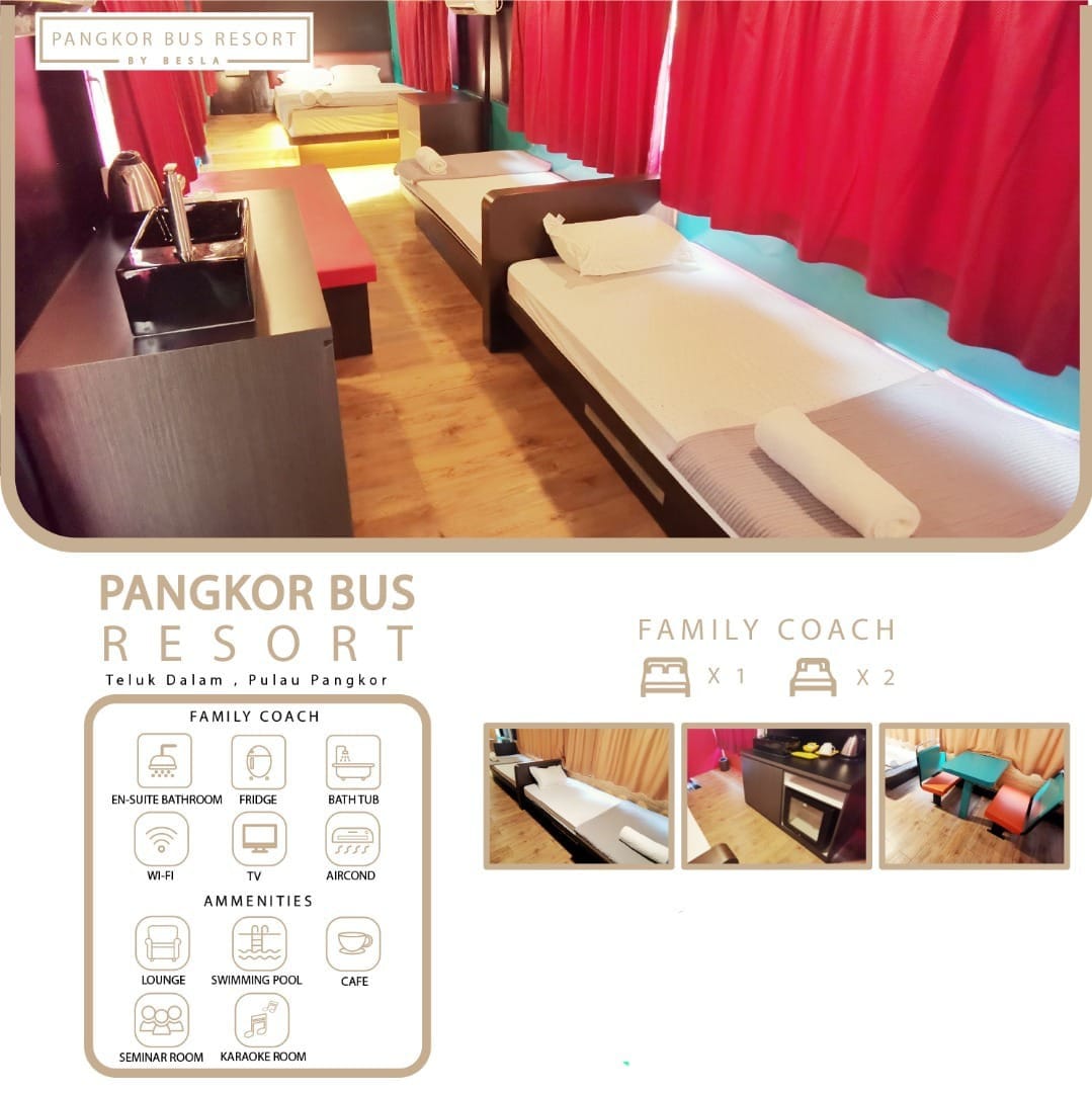 BESLA Pangkor巴士度假村（ Pangkor Bus Resort ） （家庭客车105 ）