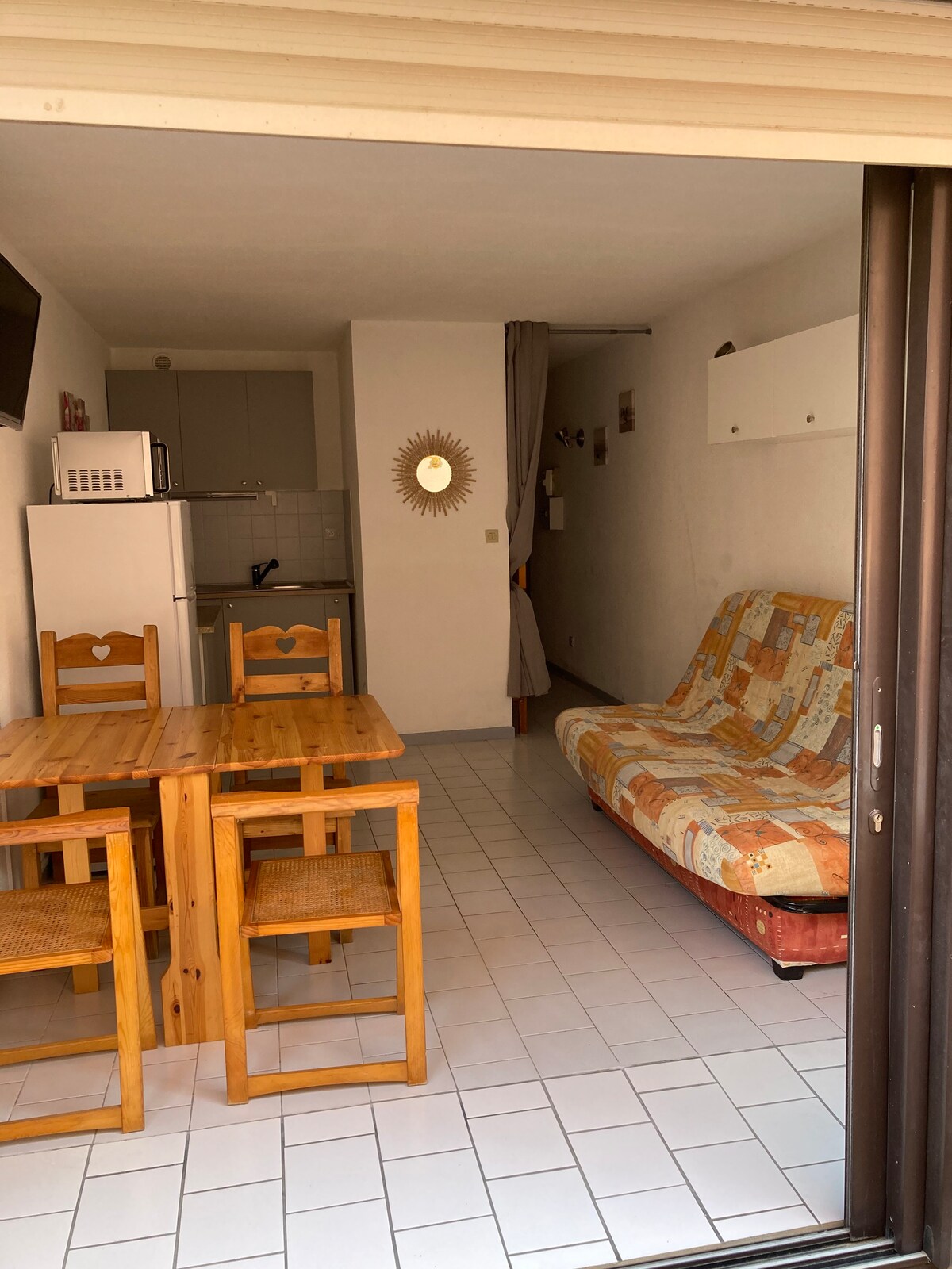 Joli studio-cabine+patio 1 à 4 p. Port-La-Nouvelle