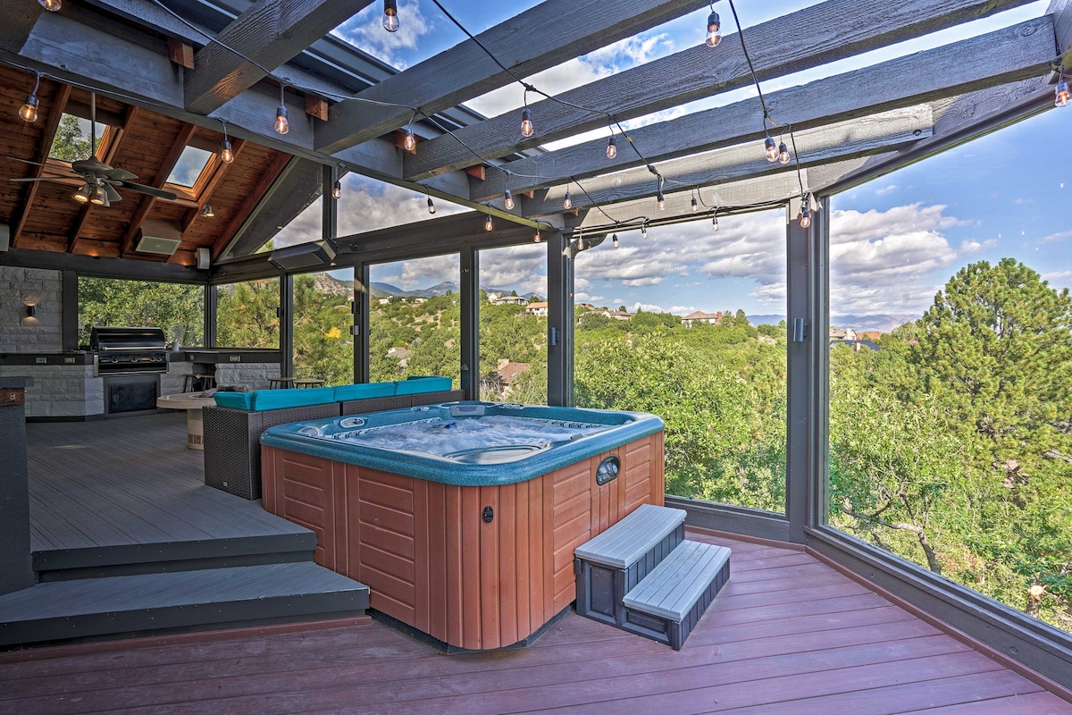 科罗拉多豪华度假屋-天际线景观和热水浴缸
