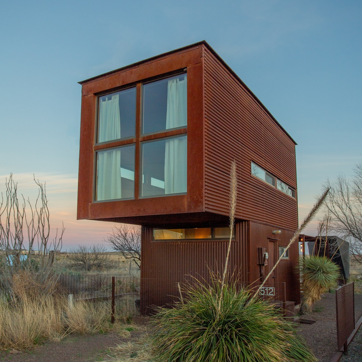 Marfa's best sunrise/award-winning minimalist home