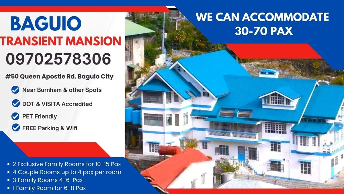 Baguio Transient Mansion适合40-50人入住