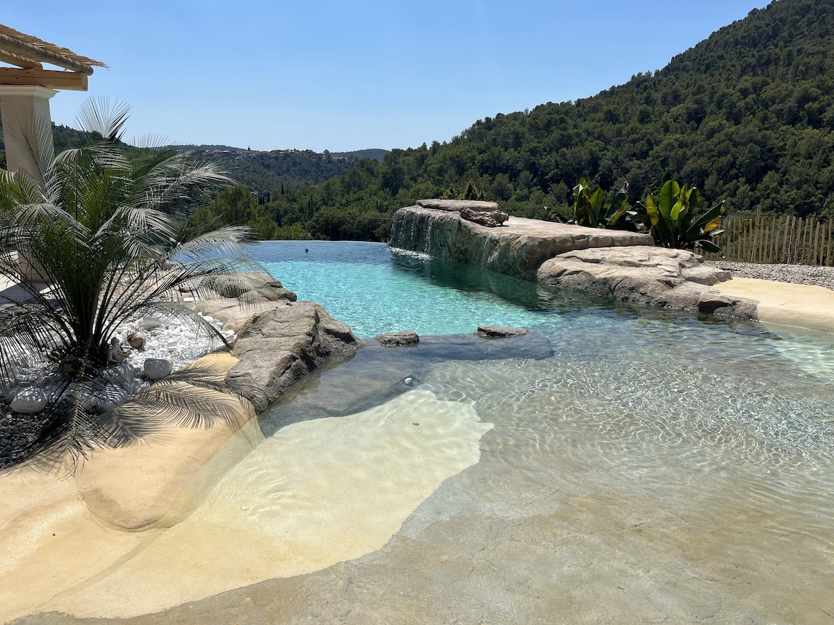 Magnifique villa avec piscine lagon