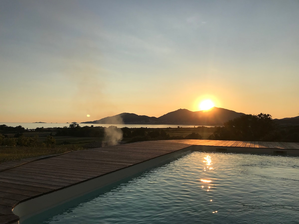 Agréable chambre d'hôtes avec piscine.