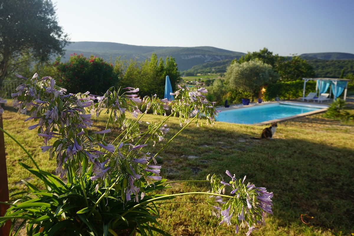 Chalet cosy avec vue magnifique