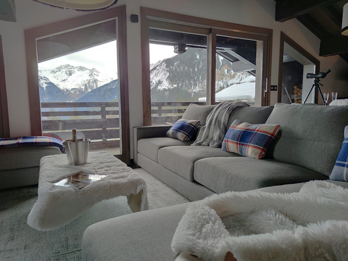 Chalet Bliss avec vue, à 250 m des pistes