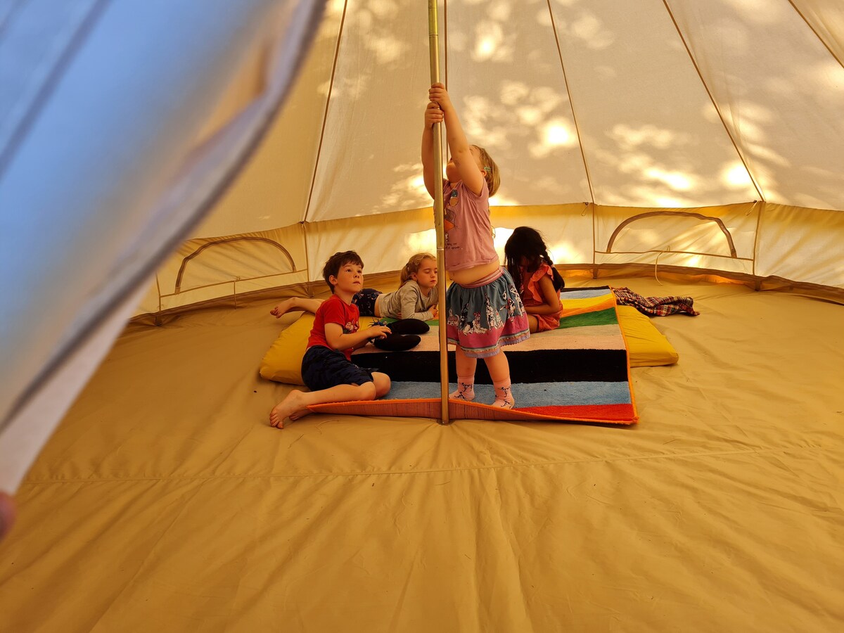 Earth Camp - Bell Tents with massage and yoga