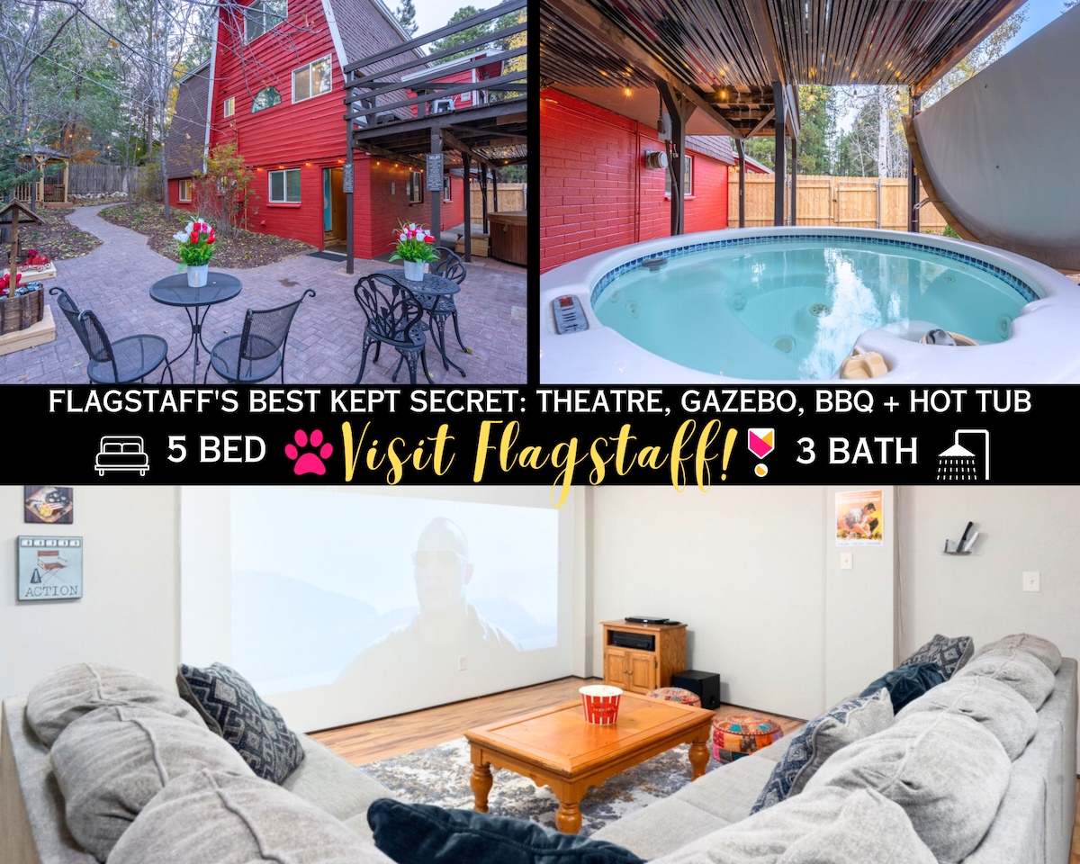 Flagstaff's Best Kept Secret: A-Frame Home+Hot Tub