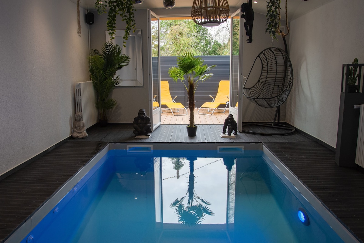 Villa "love" avec piscine intérieure chauffée