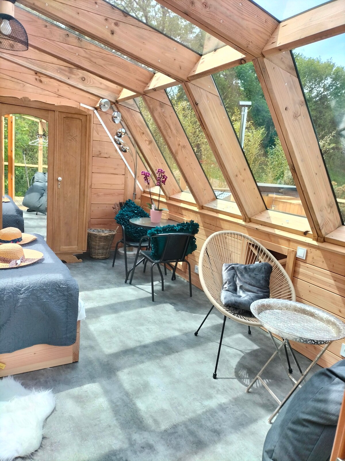 Cabane en verre