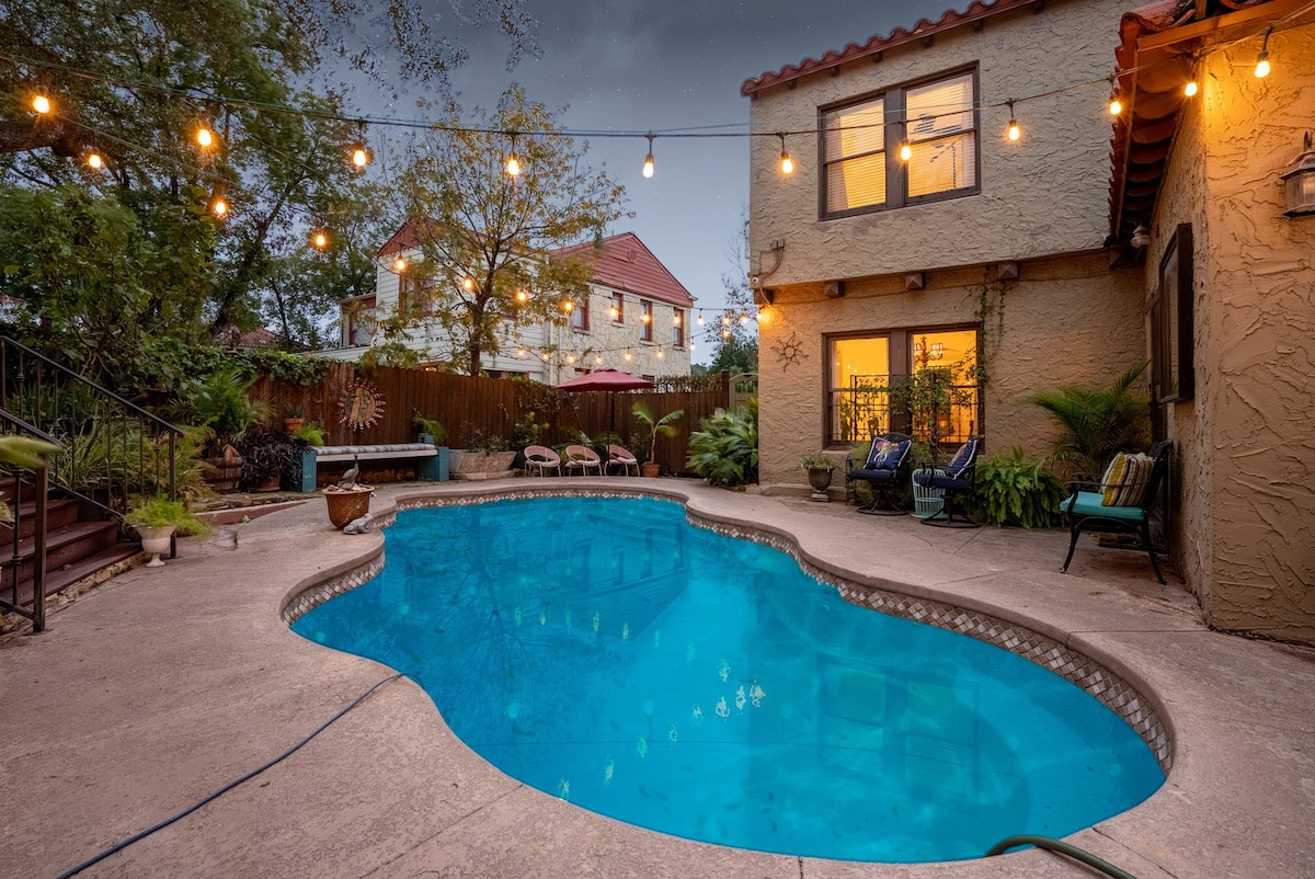 Spanish Gem-Pool-HotTub-Firepit-Mins to River Walk