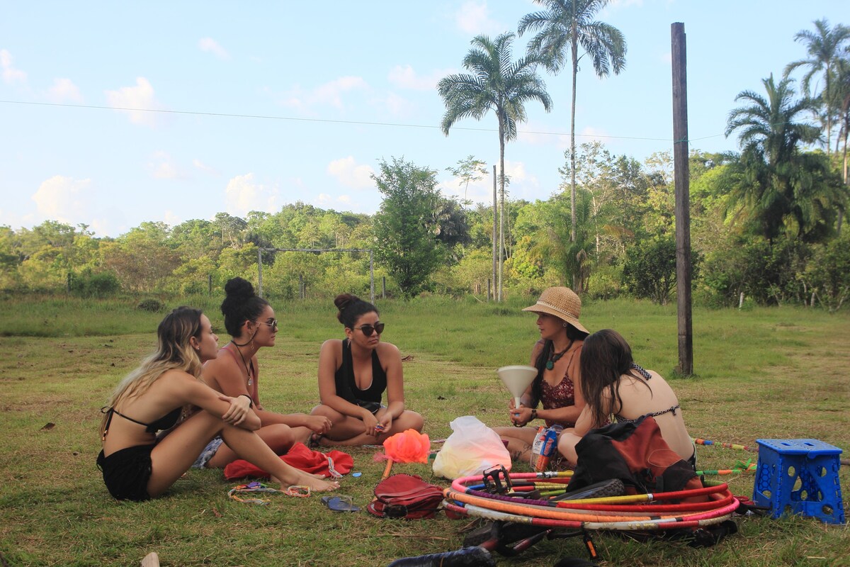 Pousada com piscina e muito contato com a Natureza