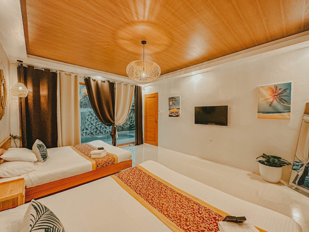 巴厘岛豪华ViP4 - 2张加大双人床和游泳池