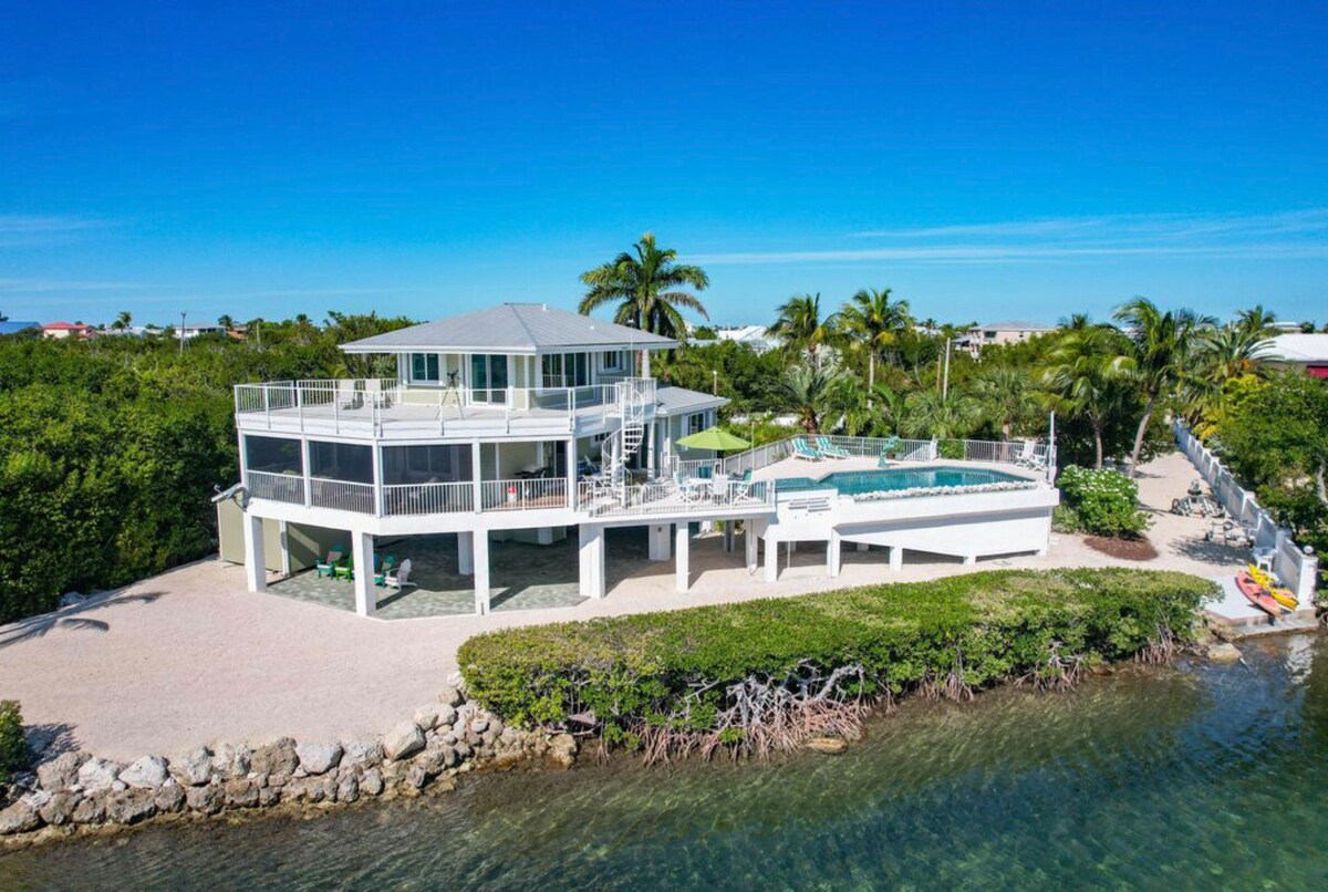 Secluded Ocean front, Private pool, boat ramp,dock