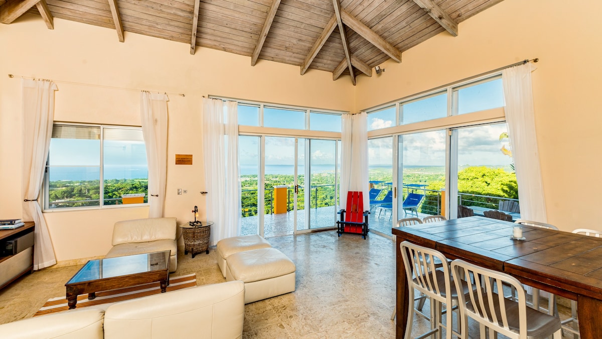 Vieques Villa Gallega -海景，配备无边泳池