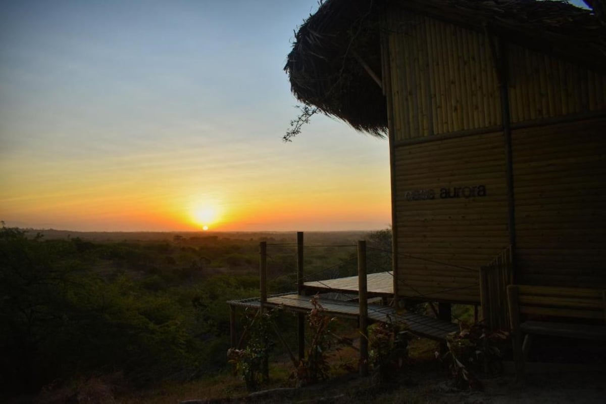 Hermosa cabaña con vista al amanecer-Ecohotel