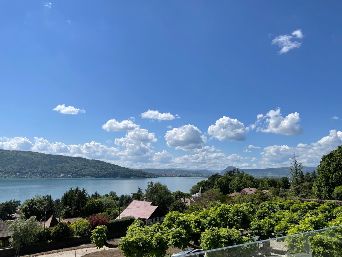 Petit cocon neuf, moderne, vue lac panoramique