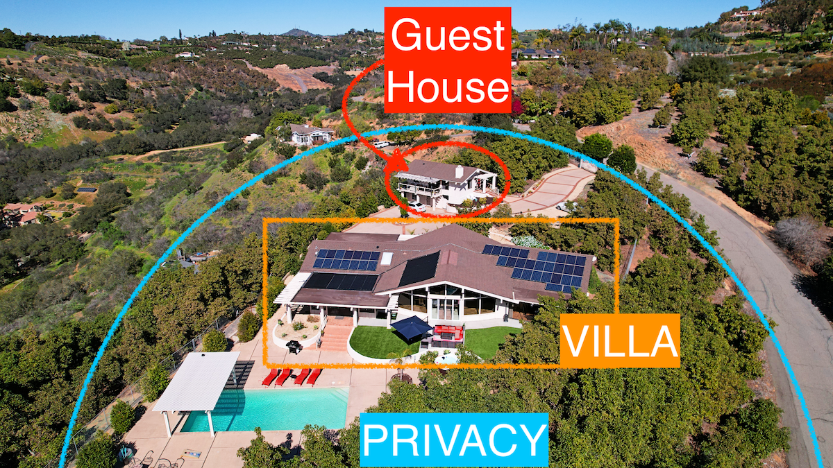 Villa & Guesthouse, View, Pool, Hot tub, Avo Grove