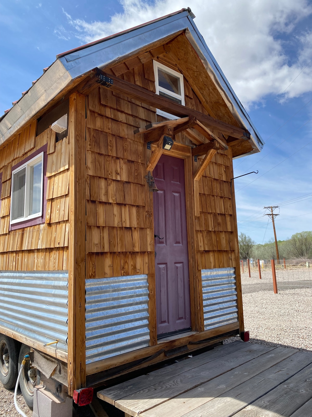 Rio Grande Cedar Nook tiny home fish for supper