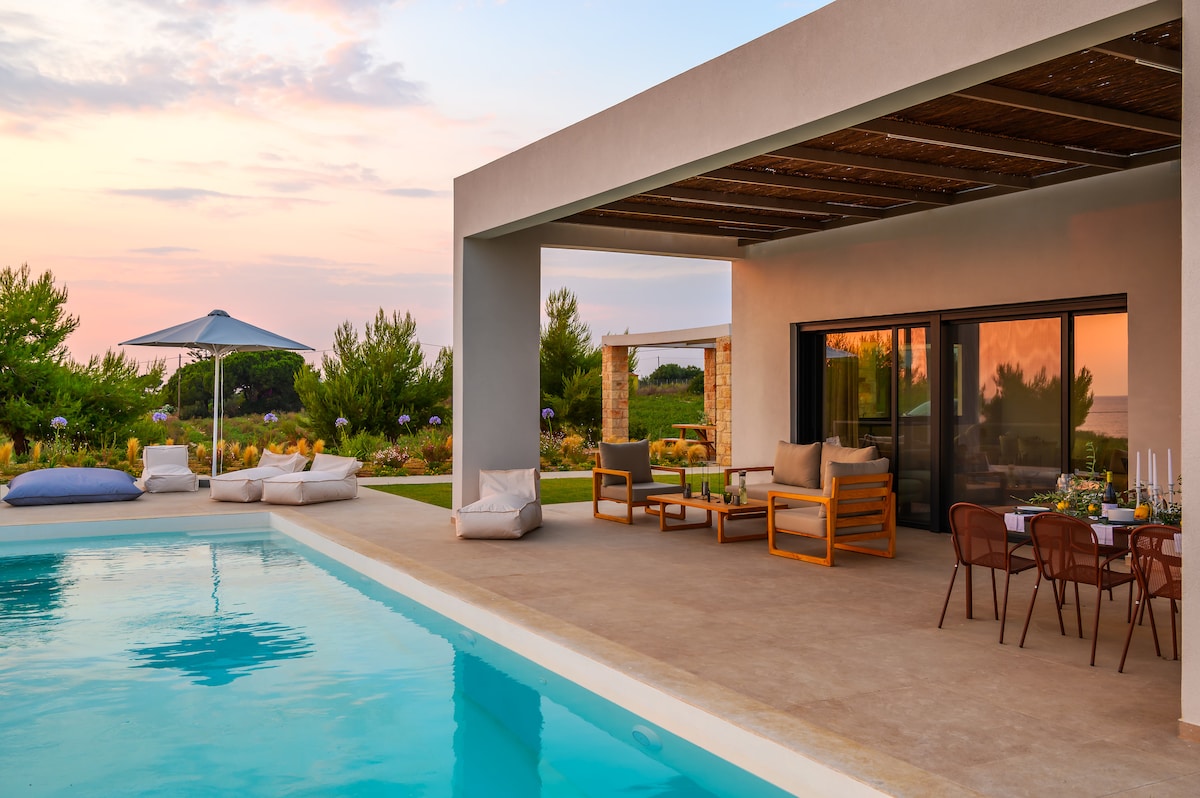 Nobus Villas - 1: Private pool, sea view & sunset