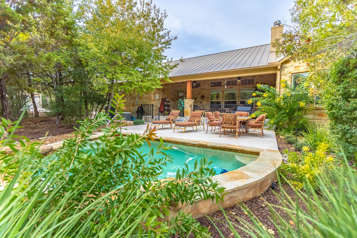 Hill Country 5 Acre Ranch Home Heated Pool/Views!