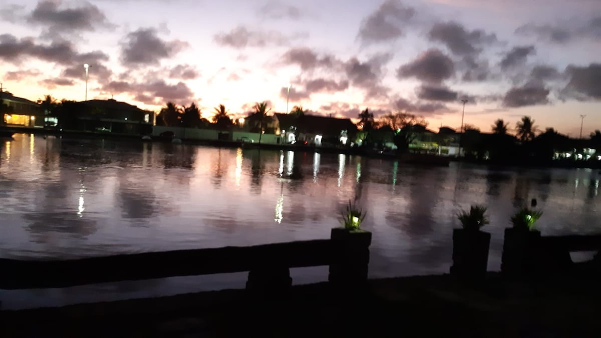 Casa pé na areia com vista Deslumbrante