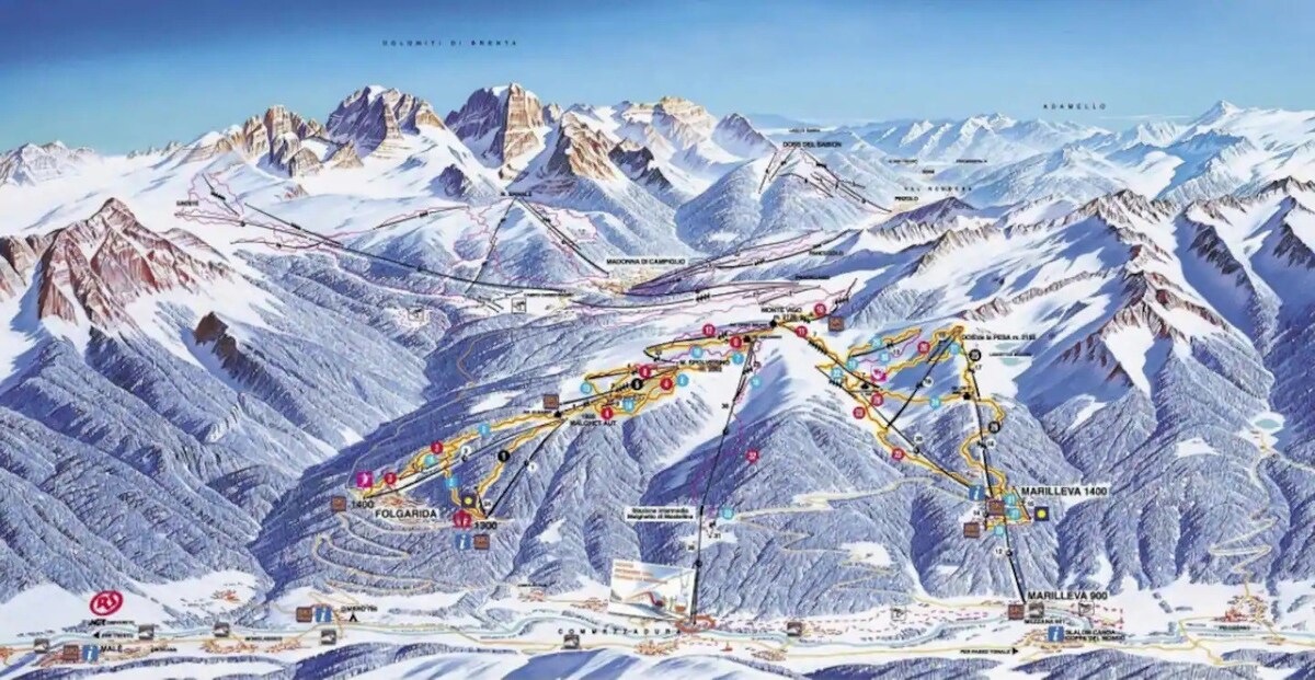 阿尔巴雷公寓（ Residence Albarè ）滑雪场滑雪场