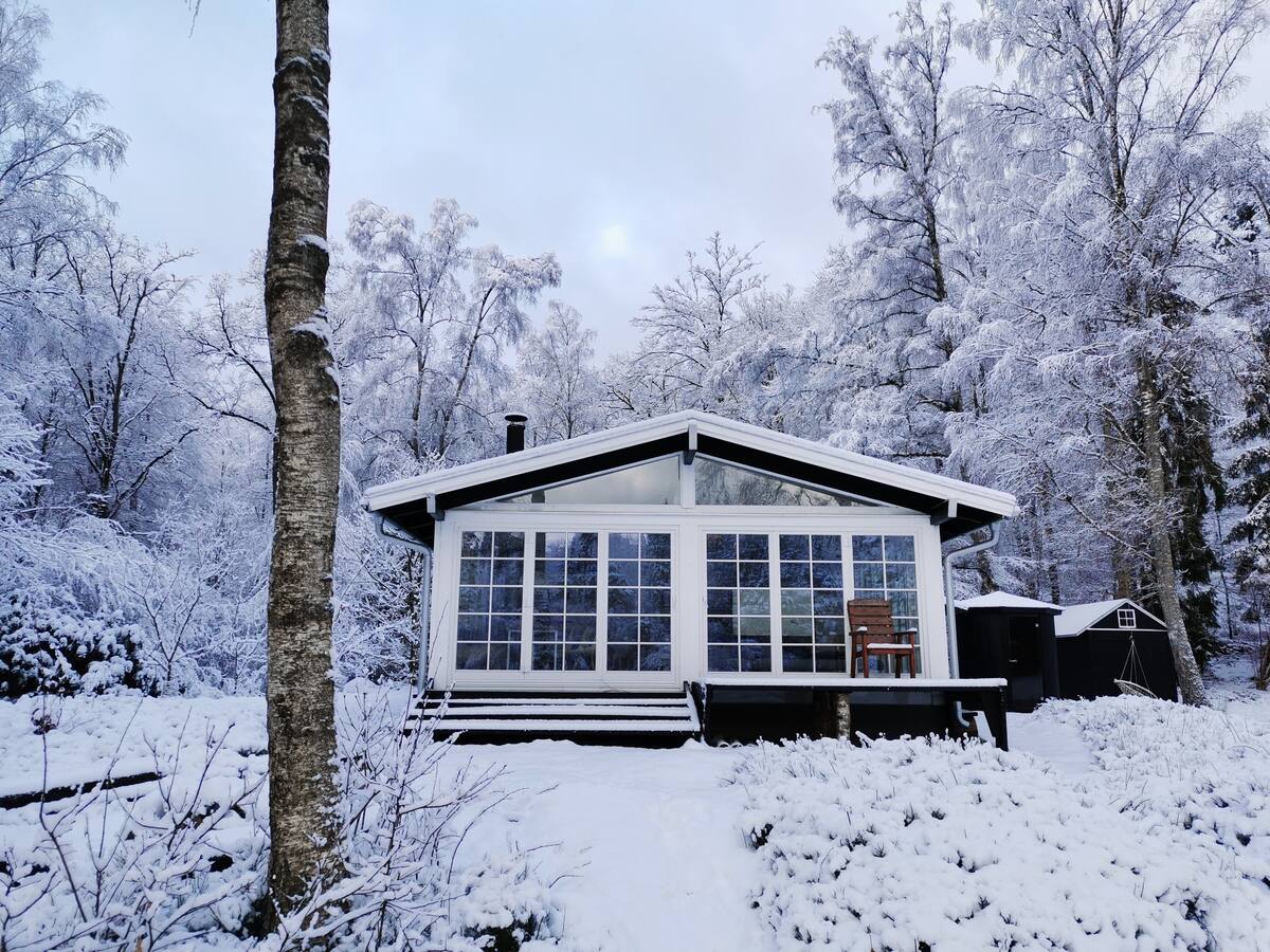 Exclusive lake view cabin in the woods