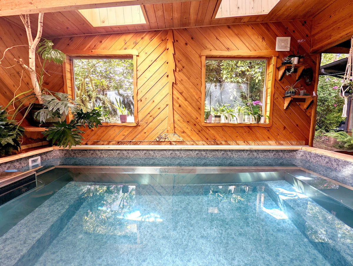 Ambassador Cabin > Indoor Pool Sauna 10+ Acres EV!