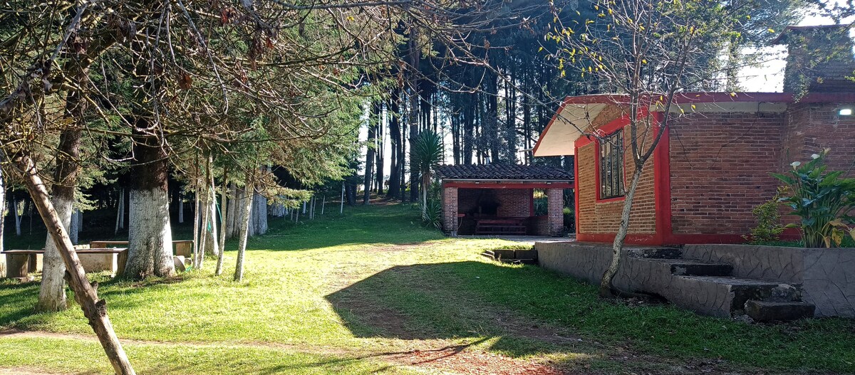 cabaña para familia y amigos