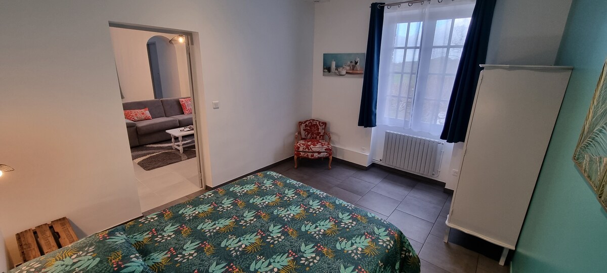 Gîte n°2 - Le Tilleul-Appartement-de Luxe-Salle de