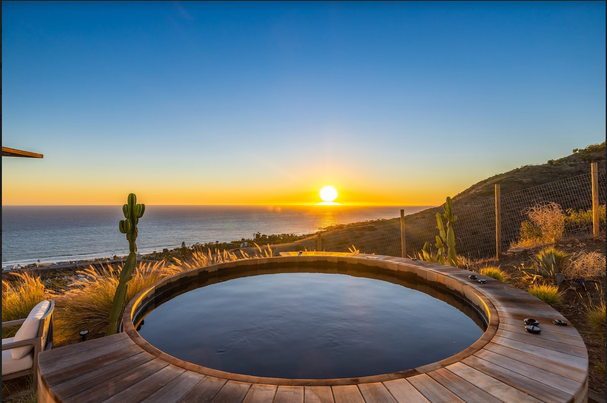 Luxe Zuma Beach Malibu ，可欣赏XL热水浴缸健身房景观