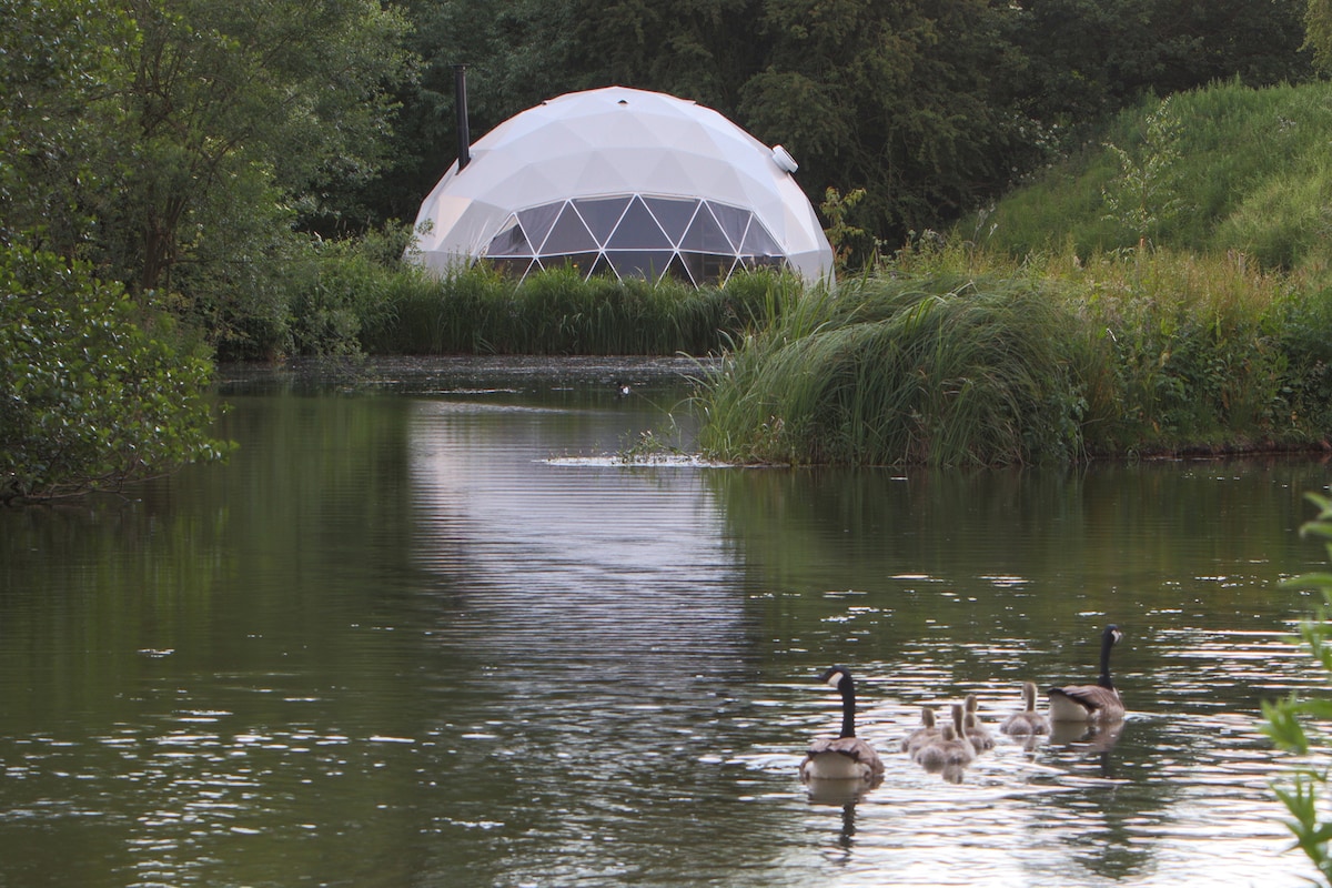 Stunning Lakeside Geo-Dome