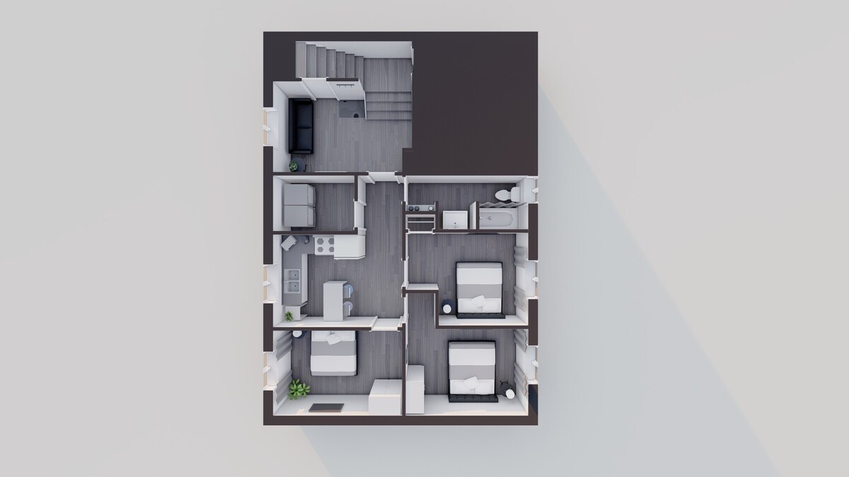 Logement 3 chambres à louer