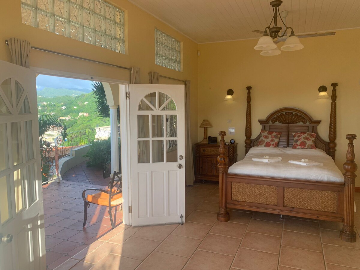 Magnificent views of Grand Anse (Master Bedroom).
