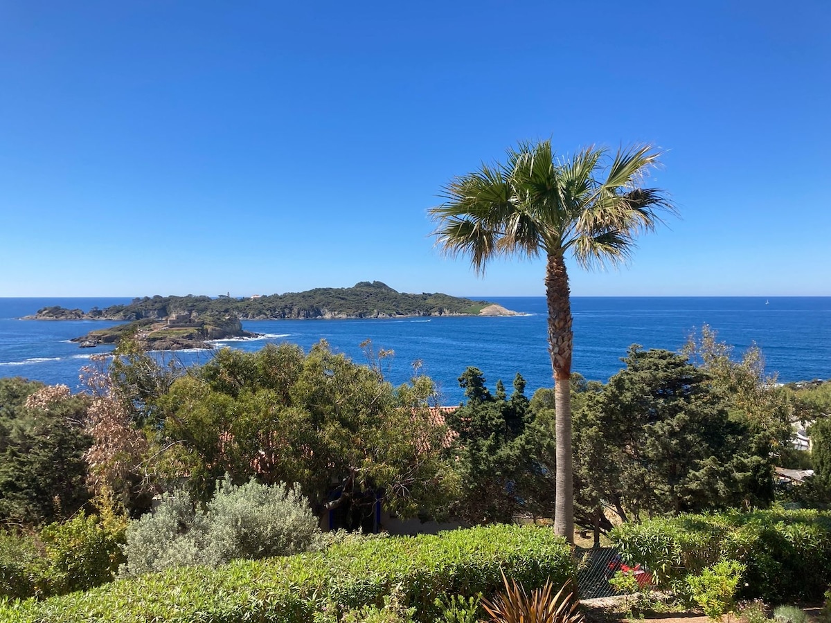 Villa sur la Presqu'île de Giens - mer - piscine