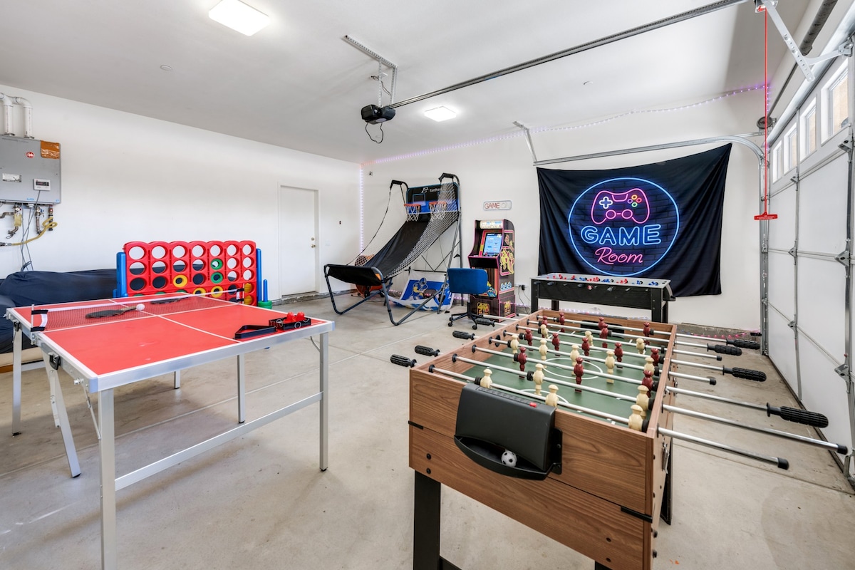 The Zen Home |Game Room|Arcades|1 Mile to Downtown