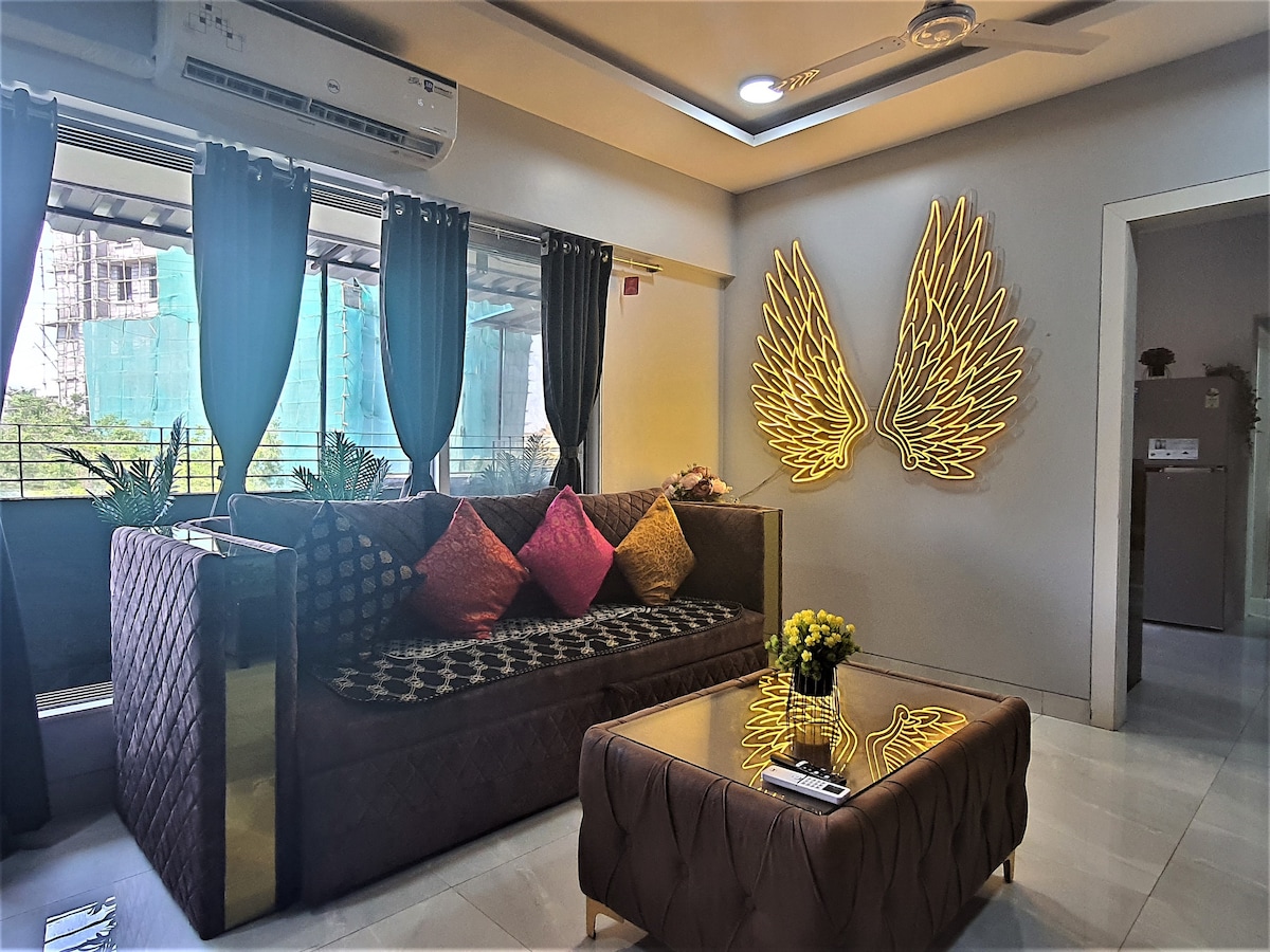 Refreshing 2BHK Attached Balcony 7 Mins to Airport