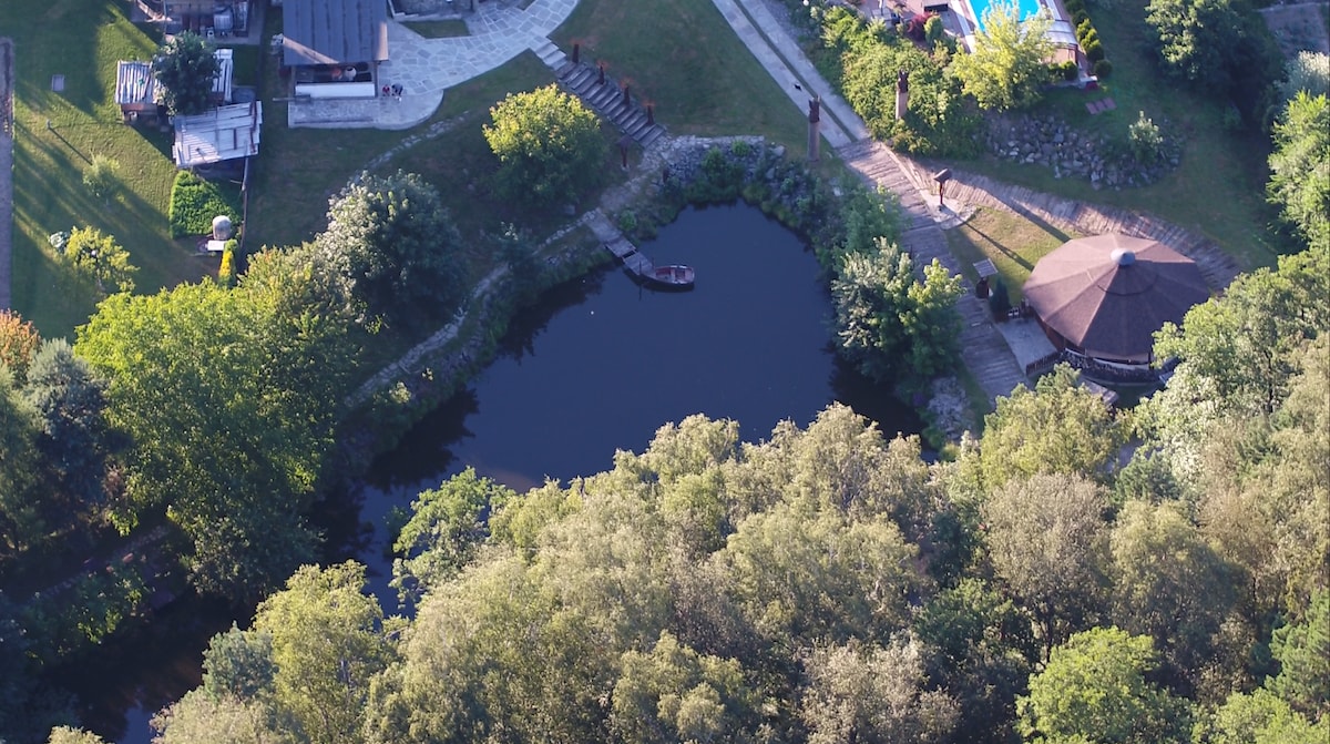 Luxury residence with its own forest and pond