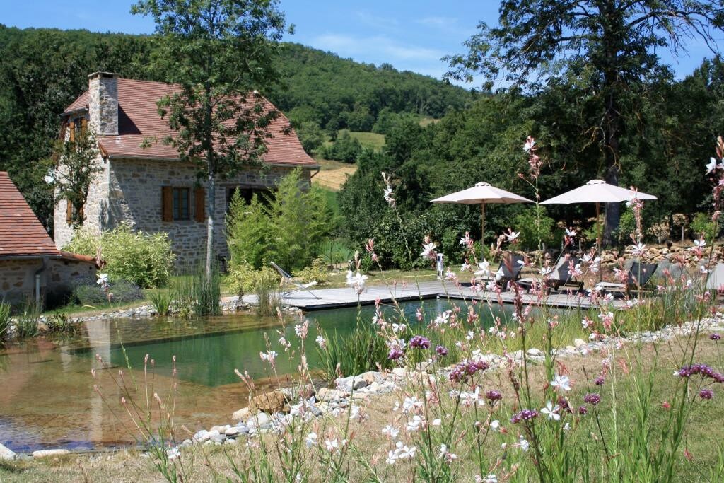 Gîte 4p, Le Hameau Quercy, calme piscine naturelle