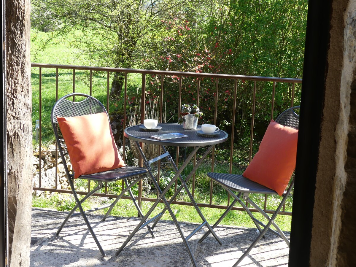 Gîte 4p, Le Hameau Quercy, calme piscine naturelle