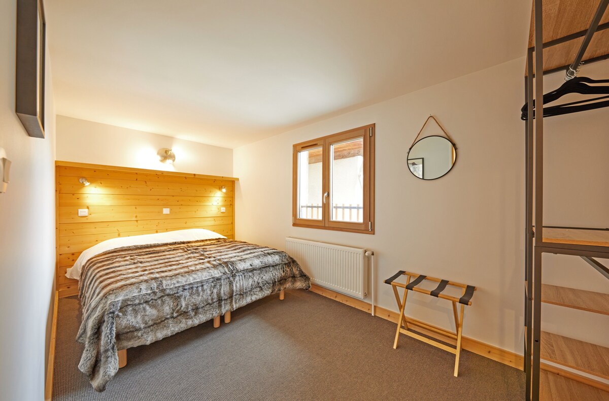 卧室， Valloire中心，距离斜坡80米！
