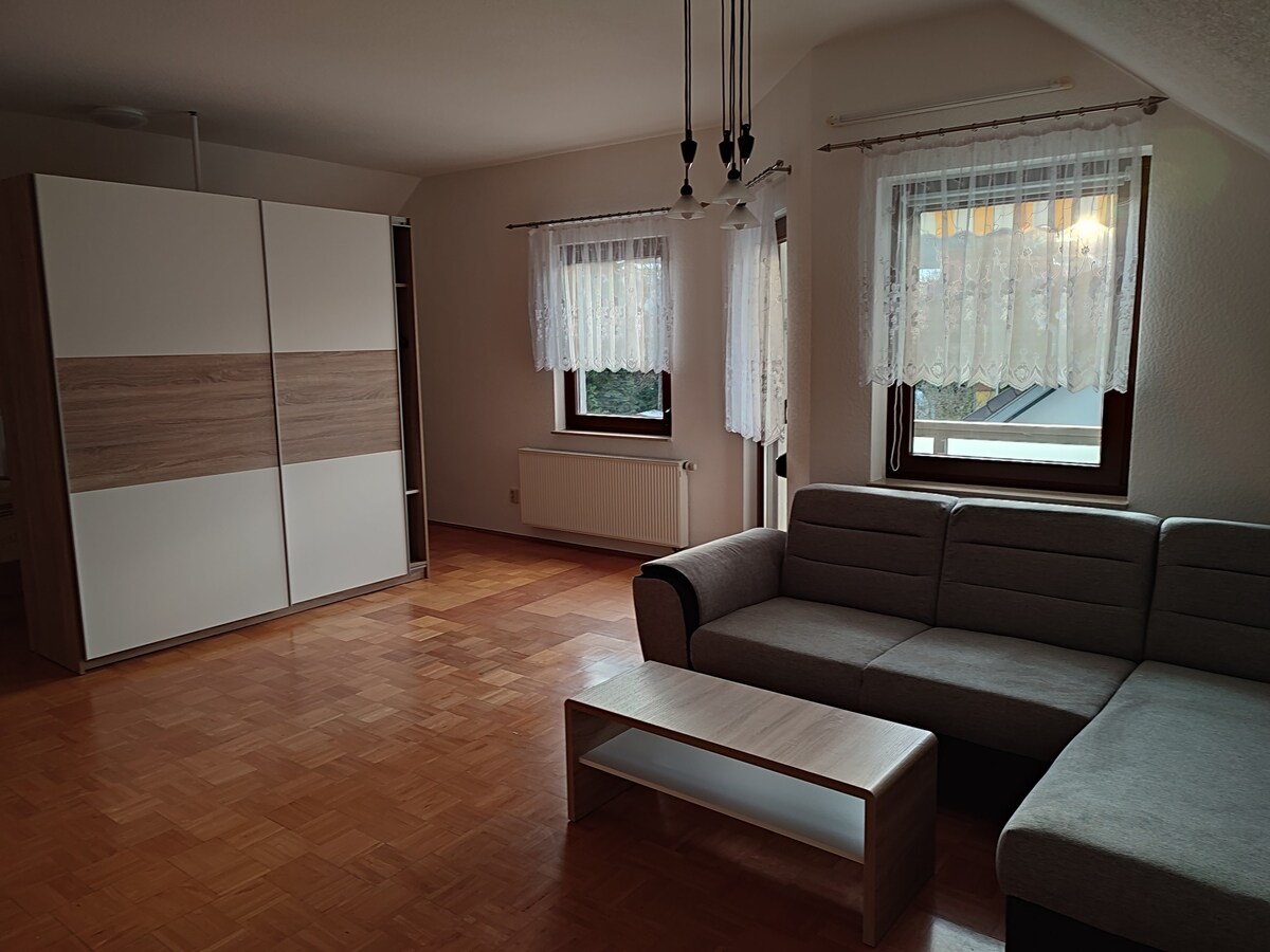 公寓52平方米，厨房、卫生间和阳台