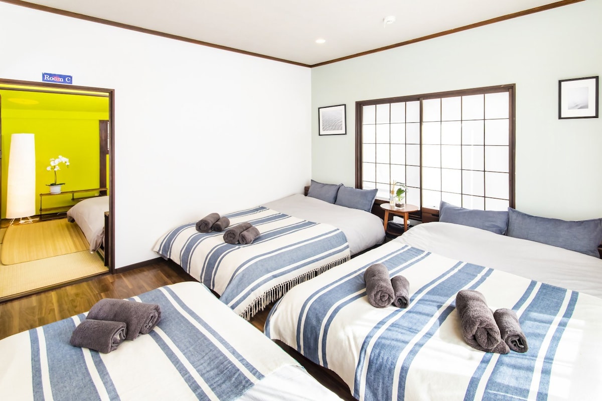3间卧室+2个卫生间/84平方米/市中心/机场/浅草